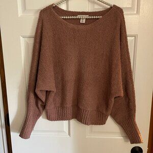 Sincerely Jules Ladies Wide Neck Long Sleeve Soft Knit Sweater Size L
